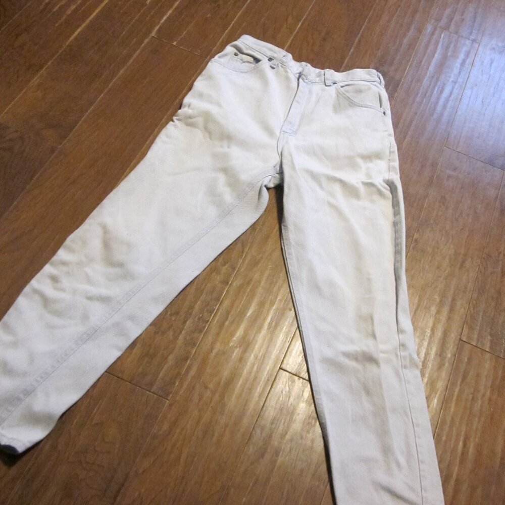 vtg 80s High waist Mr Lee light wash jeans taper leg mom soccer mom jeans 30W
